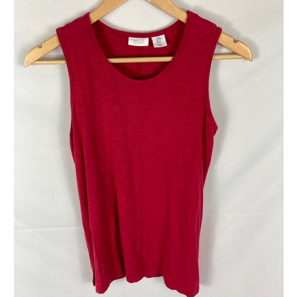 Sigrid Olsen Front Seem Side Slit Tank Size XS